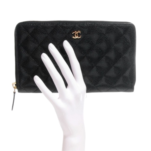 CHANEL large zip around wallet. NWT. - Picture 8 of 12